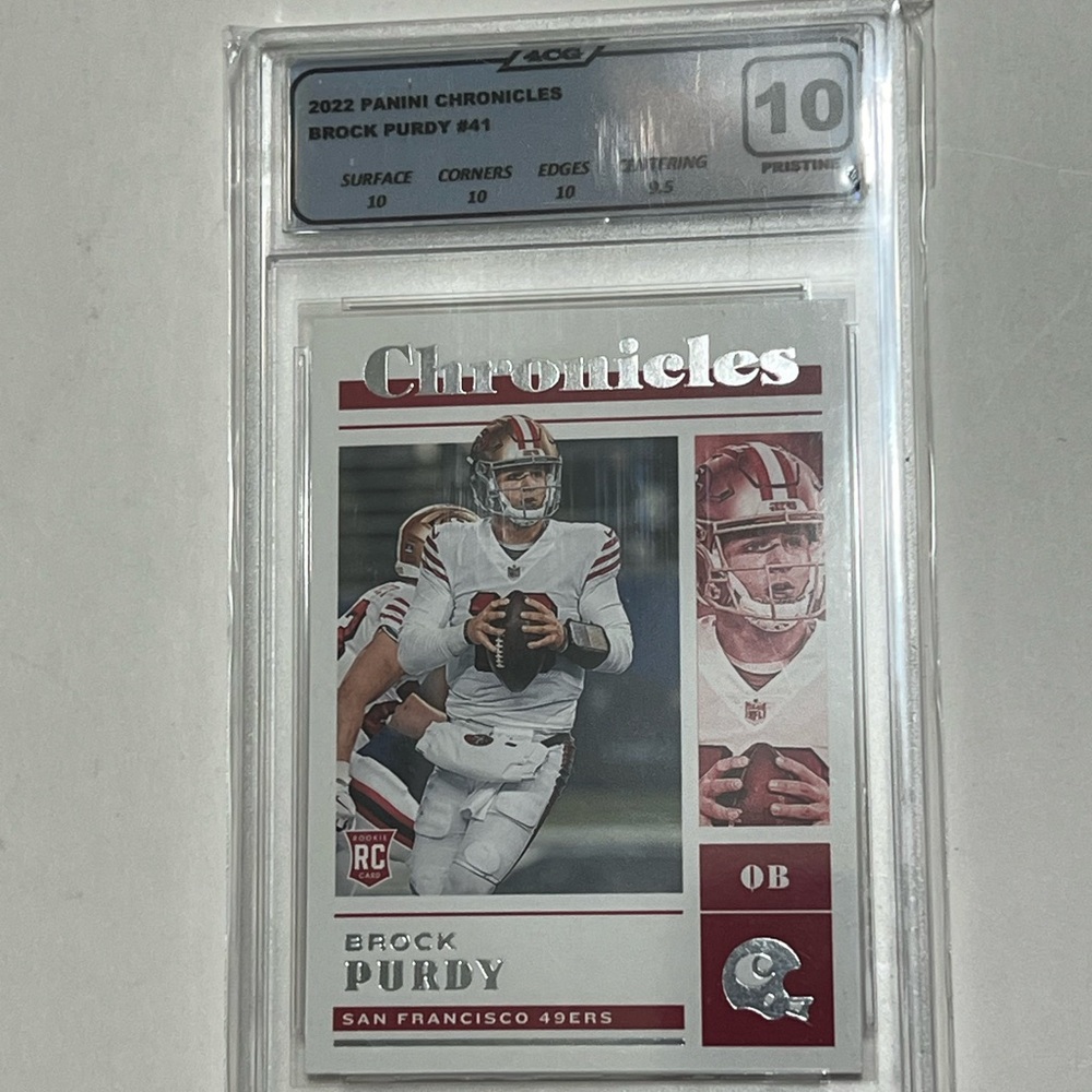 2022 Chronicles Brock Purdy 4CG 10 Graded Card San Francisco 49ers Rookie RC 🔥